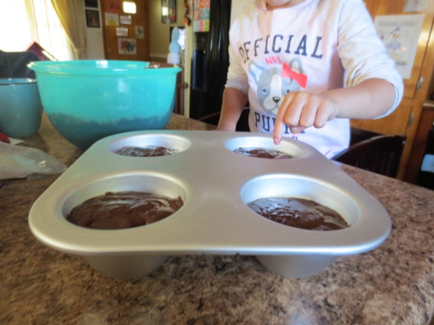 We slightly overfilled them, but Kayla was helping me pour.  They still came out fine.